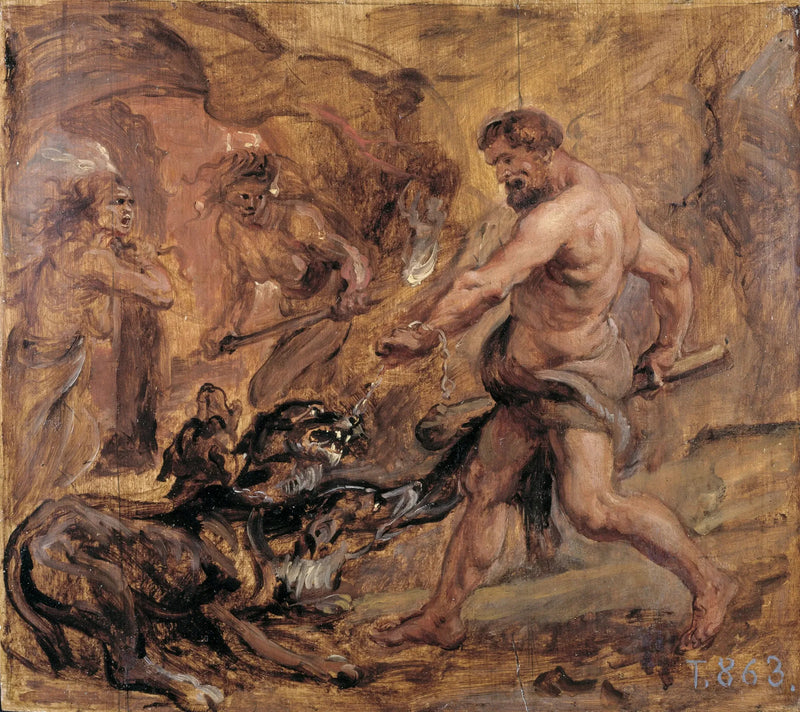 Ercole e Cerbero - Peter Paul Rubens
