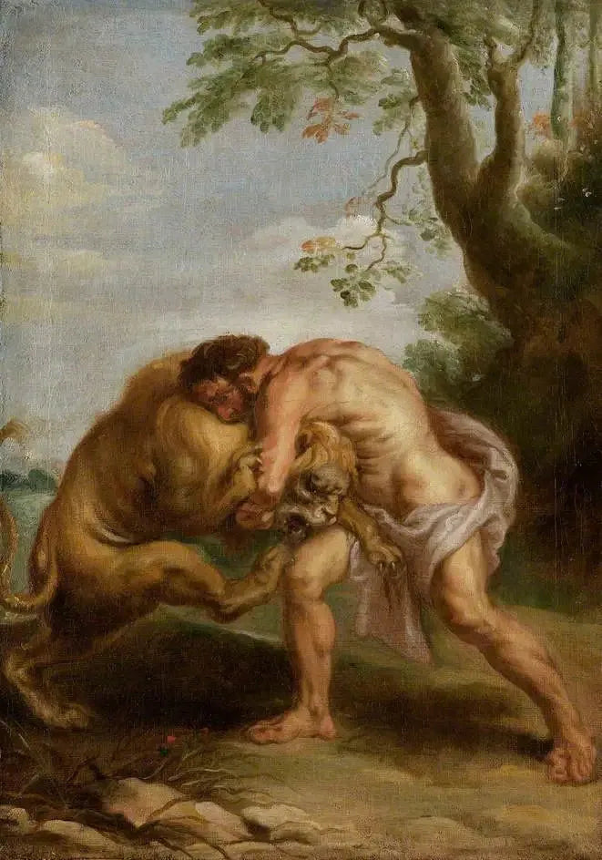 Ercole e il leone di Nemea - Peter Paul Rubens