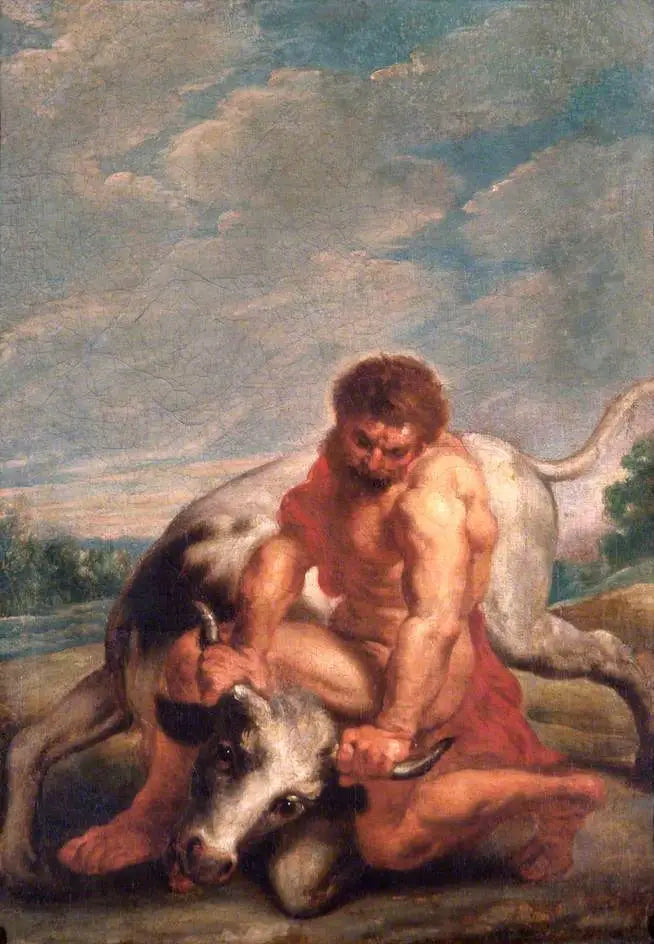 Ercole che combatte contro Acheloo sotto forma di toro - Peter Paul Rubens