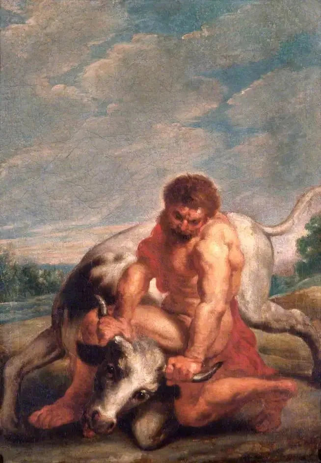 Ercole che combatte contro Acheloo sotto forma di toro - Peter Paul Rubens