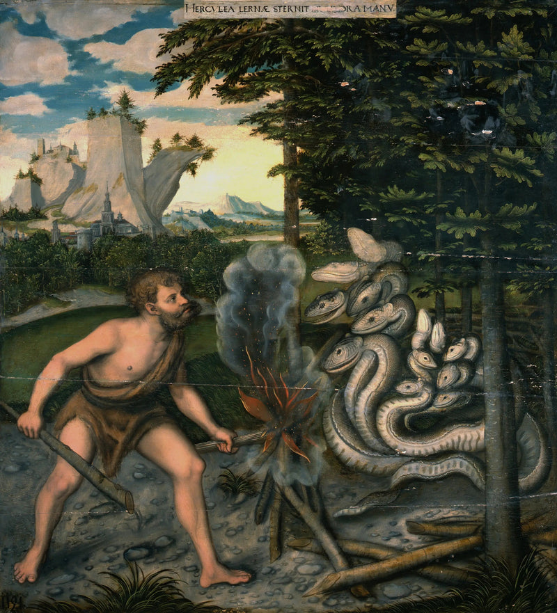 Ercole che uccide l'Idra di Lerna - Lucas Cranach il Vecchio