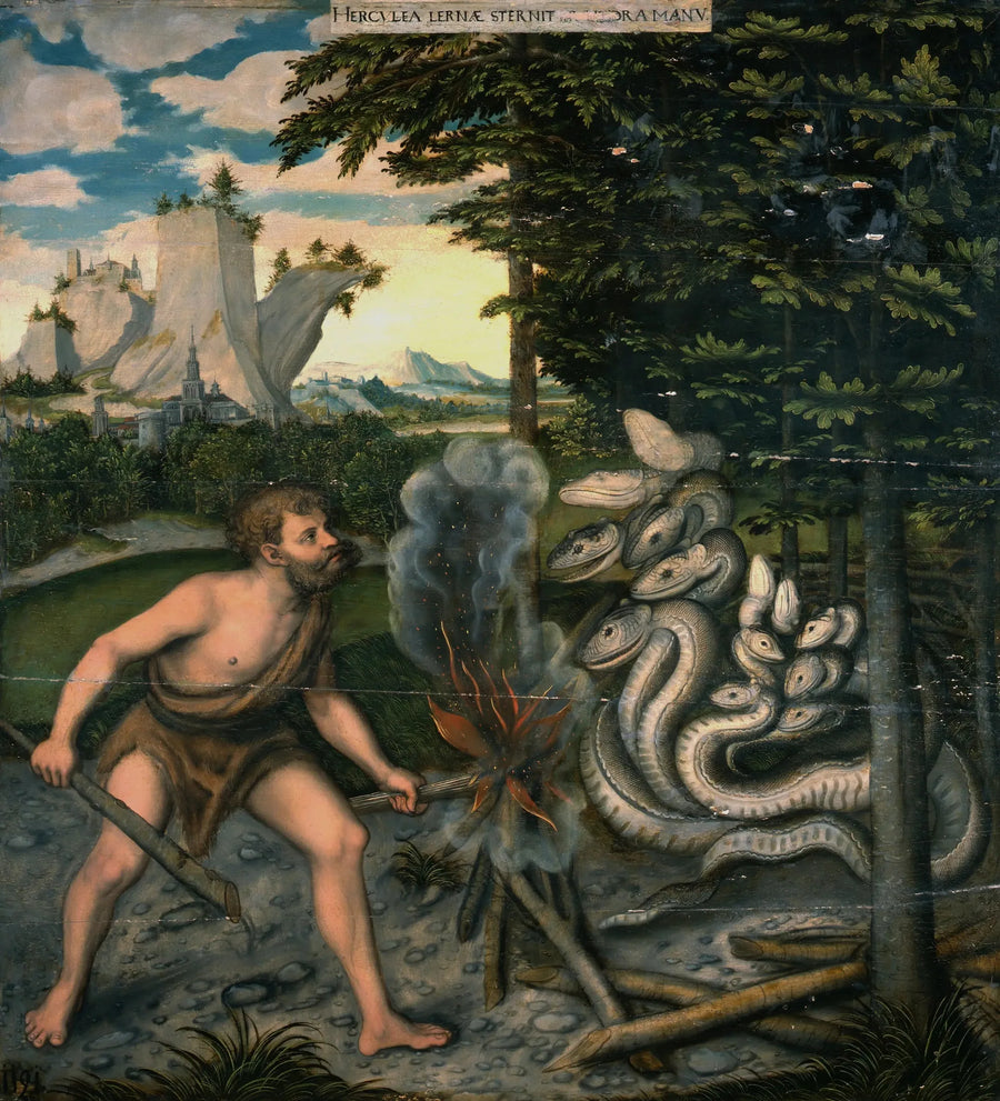 Ercole che uccide l'Idra di Lerna - Lucas Cranach il Vecchio
