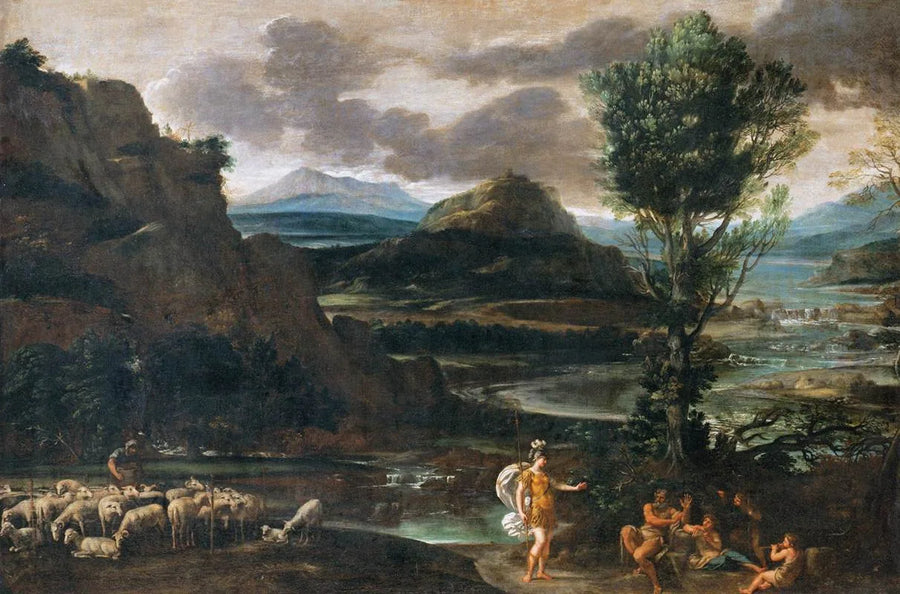 Herminie chez les bergers - Domenichino