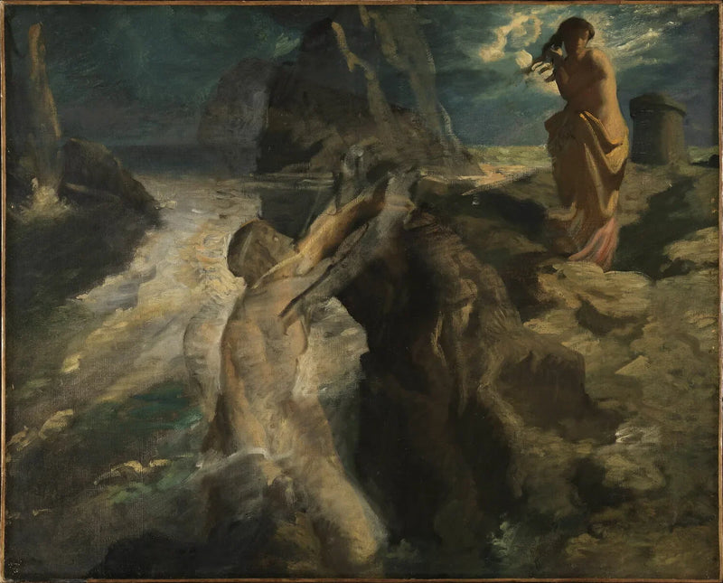 Eroe e Leandro - Théodore Chassériau