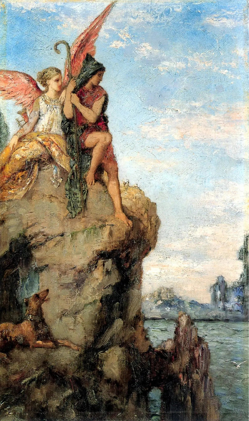 Esiodo e la Musa - Gustave Moreau