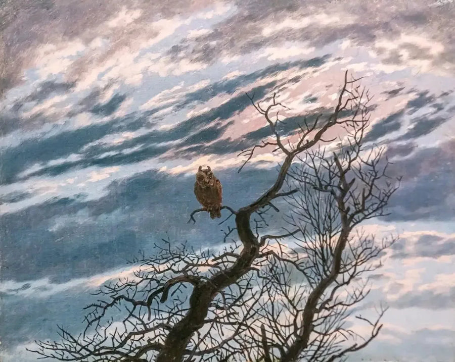 Gufo su un albero - Caspar David Friedrich