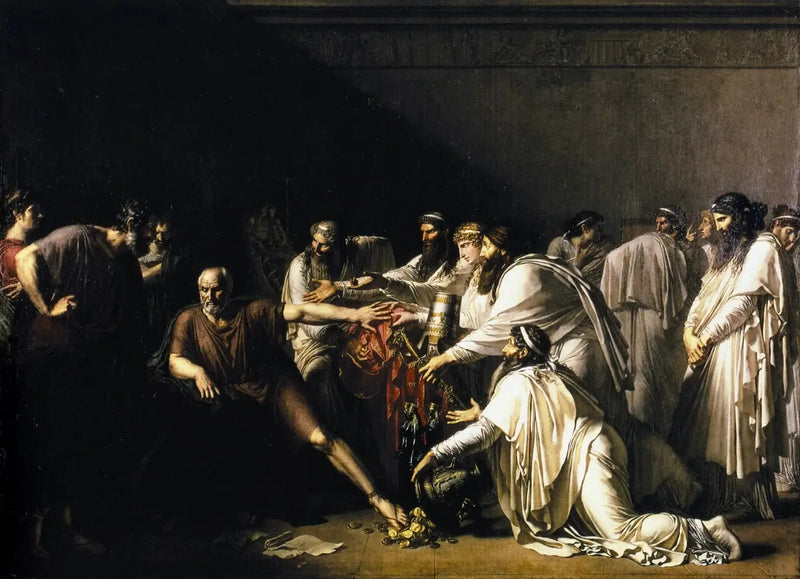 Ippocrate che rifiuta i doni di Artaserse - Anne-Louis Girodet