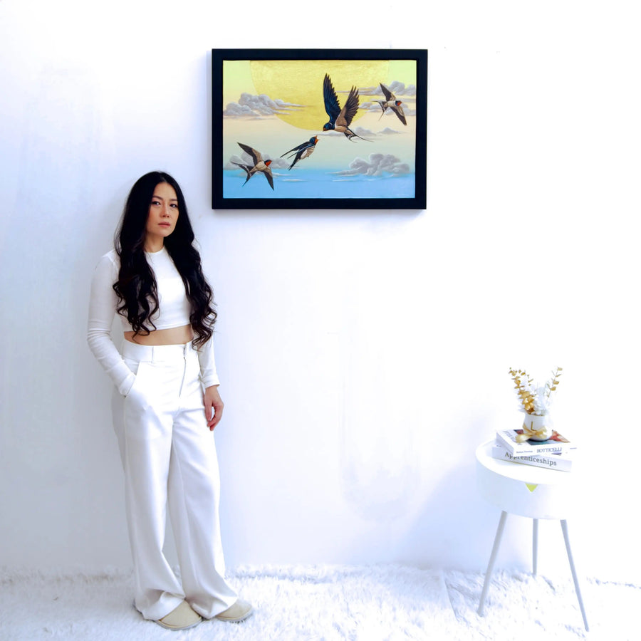 "Rondine nel Cielo"  | Dimensioni: 70 X 50 cm