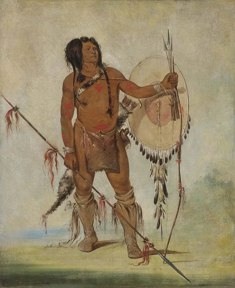 His-oo-sán-chees, Petit Espagnol, un Guerriero - George Catlin