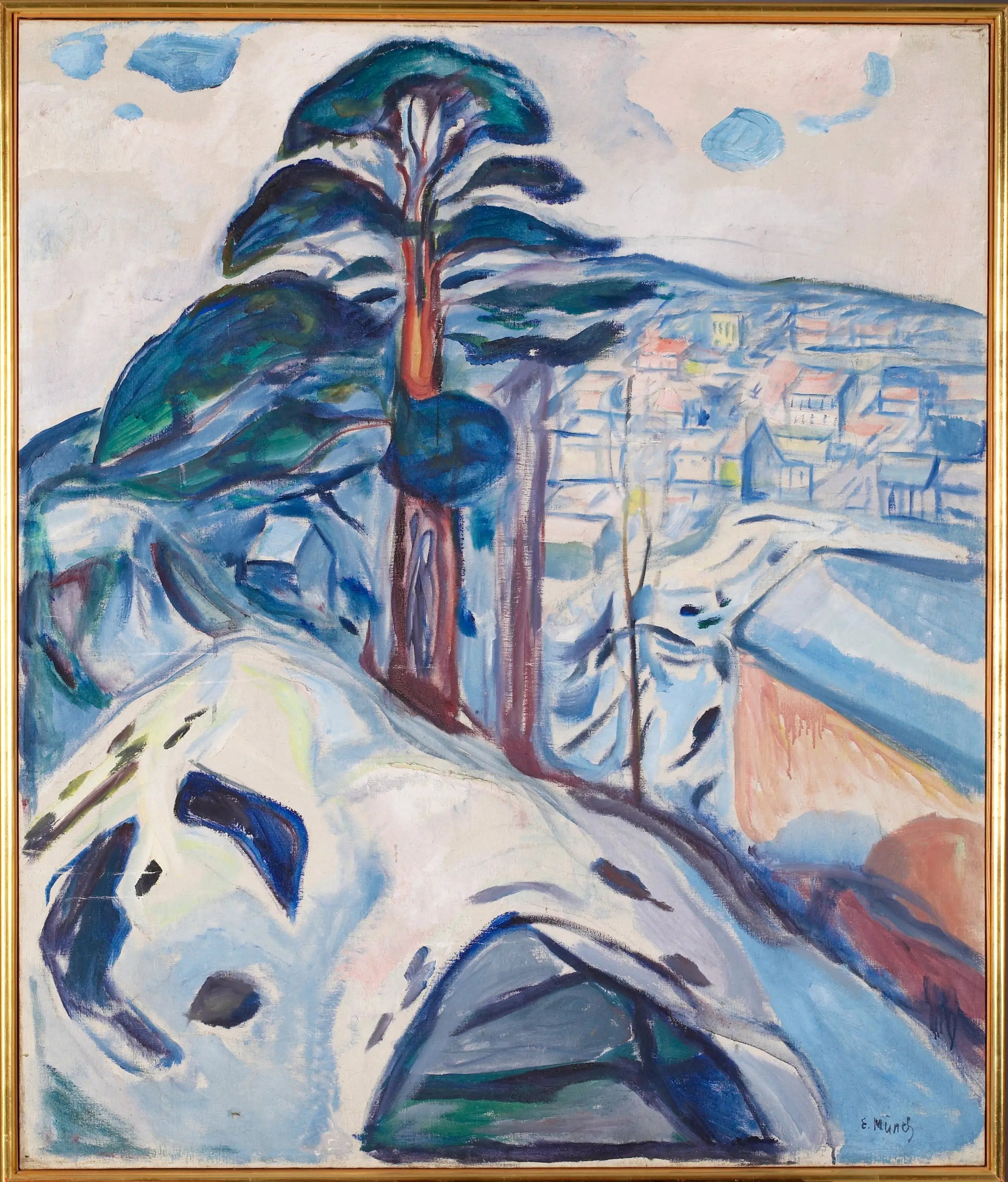 Reproduction du tableau « Hiver à Kragerø - Edvard Munch » par Alpha Reproduction en peinture à l’huile