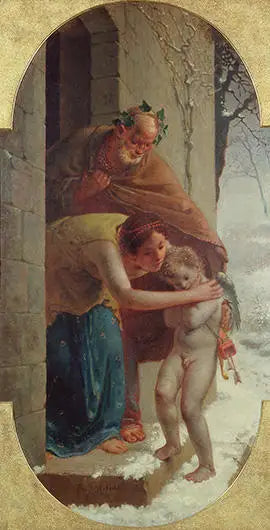 Inverno (Cupido ghiacciato) - Jean-François Millet