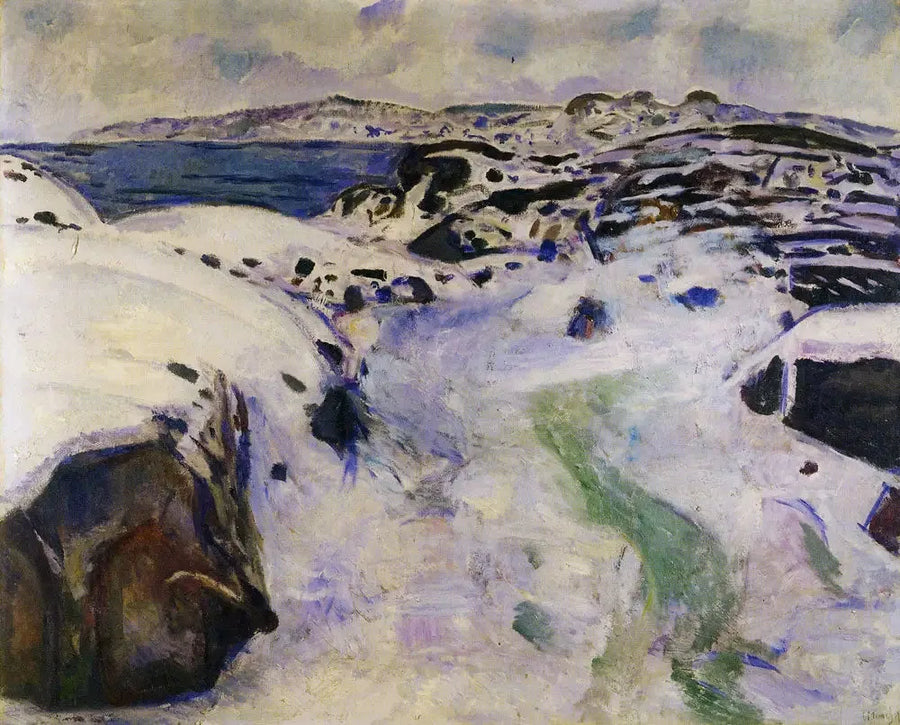 Inverno sulla costa - Edvard Munch