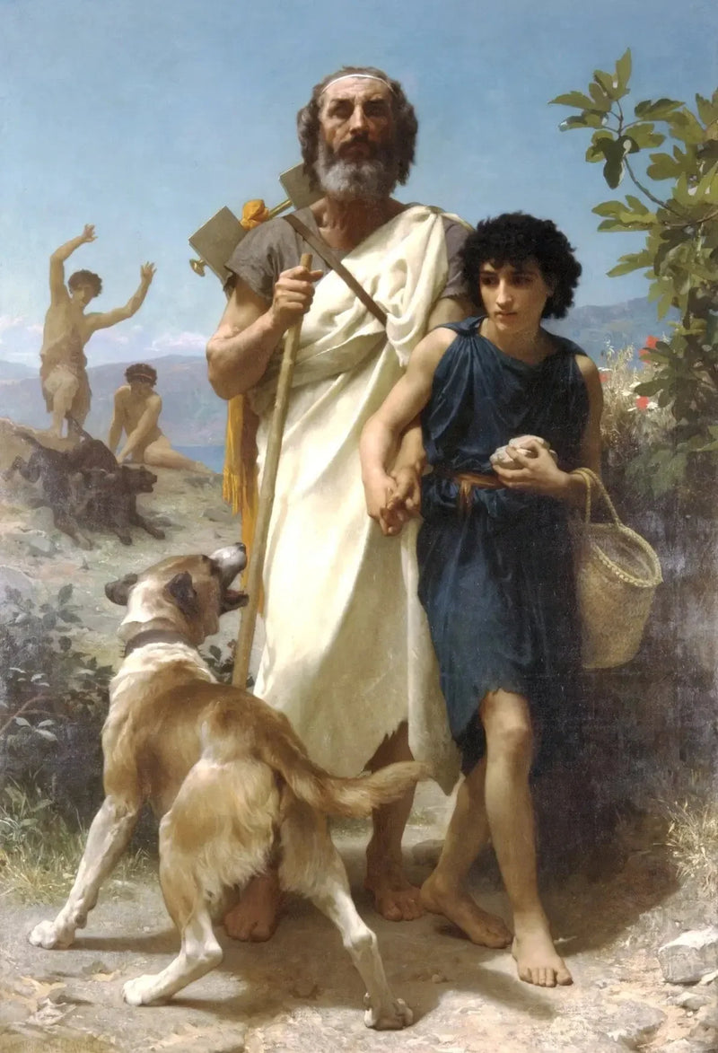 Omero e la sua guida - Bouguereau
