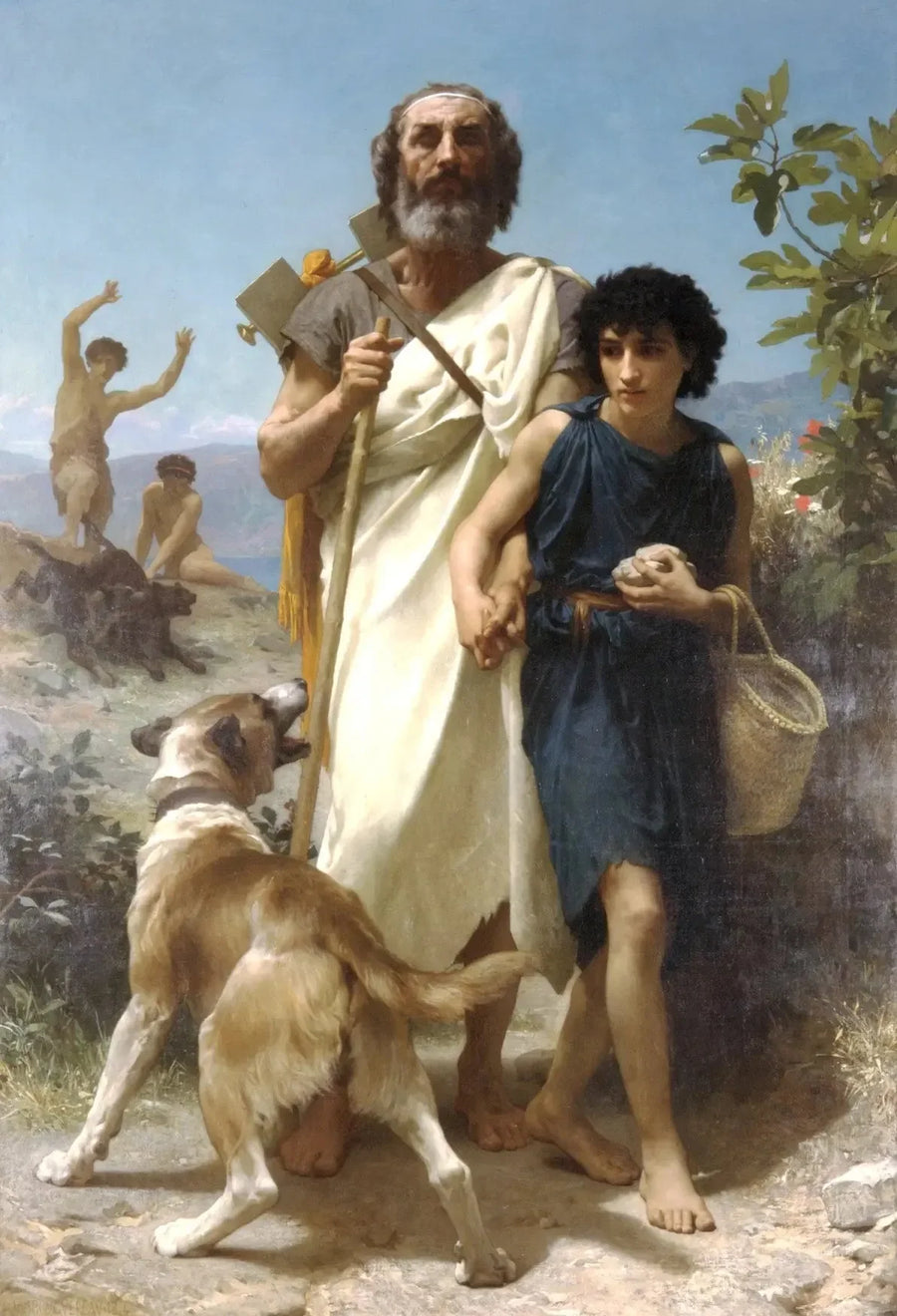 Omero e la sua guida - Bouguereau