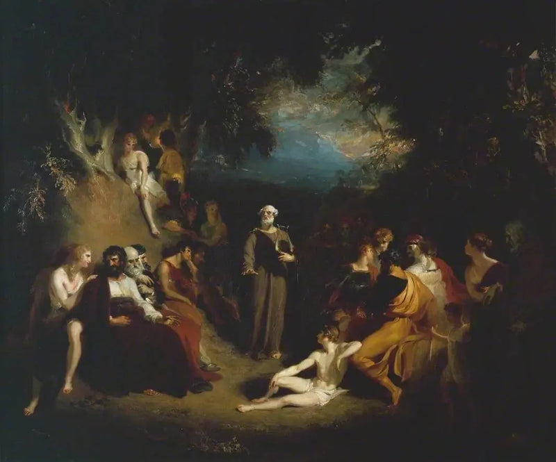 Homère che recita le sue poesie