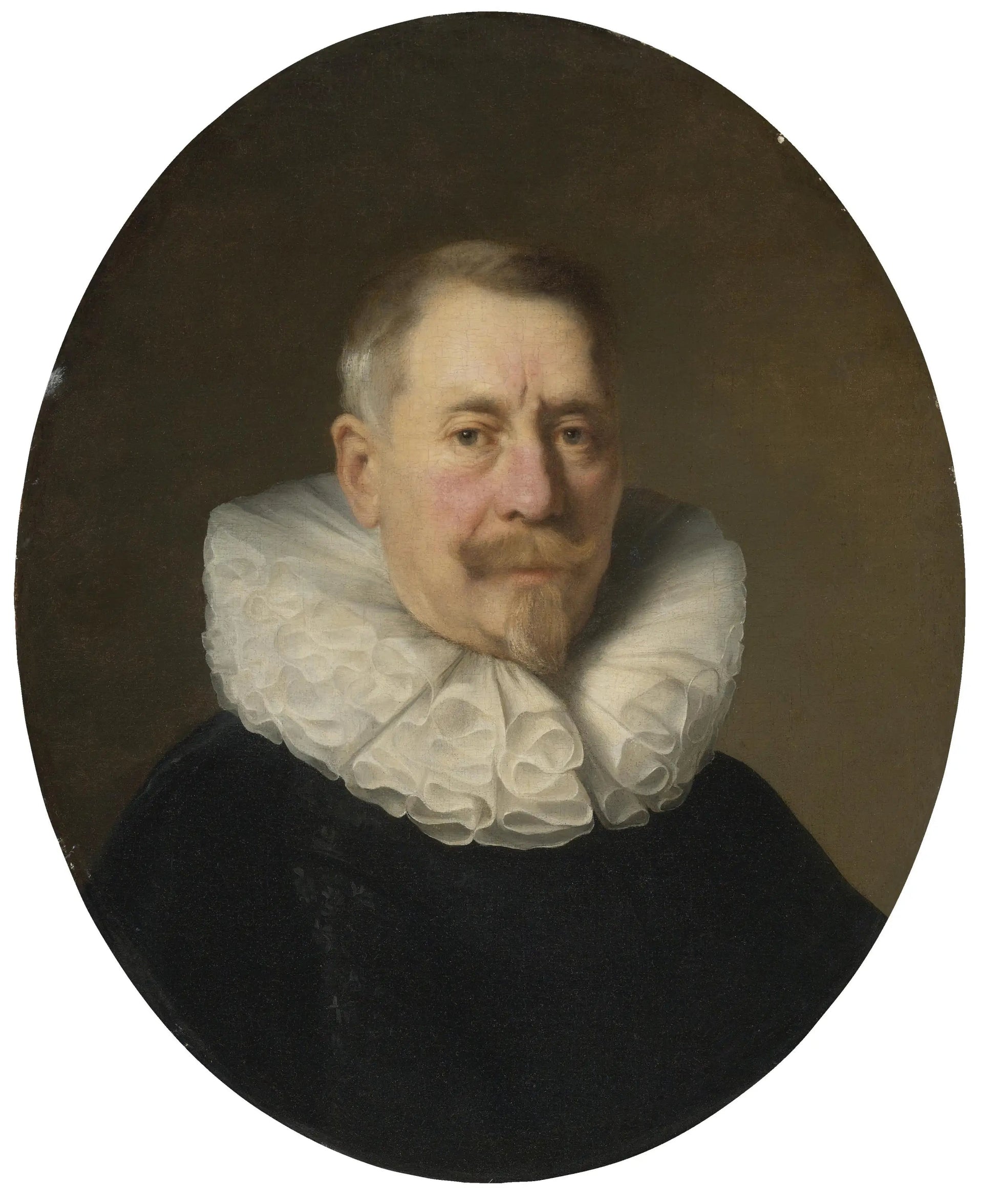Homme âgé portant un col en 8 « à la confusion » - Rembrandt image 1 reproduction de peinture à l’huile