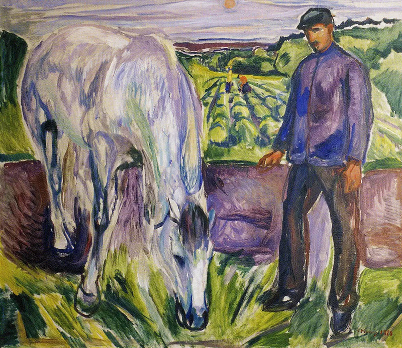 Uomo a cavallo - Edvard Munch