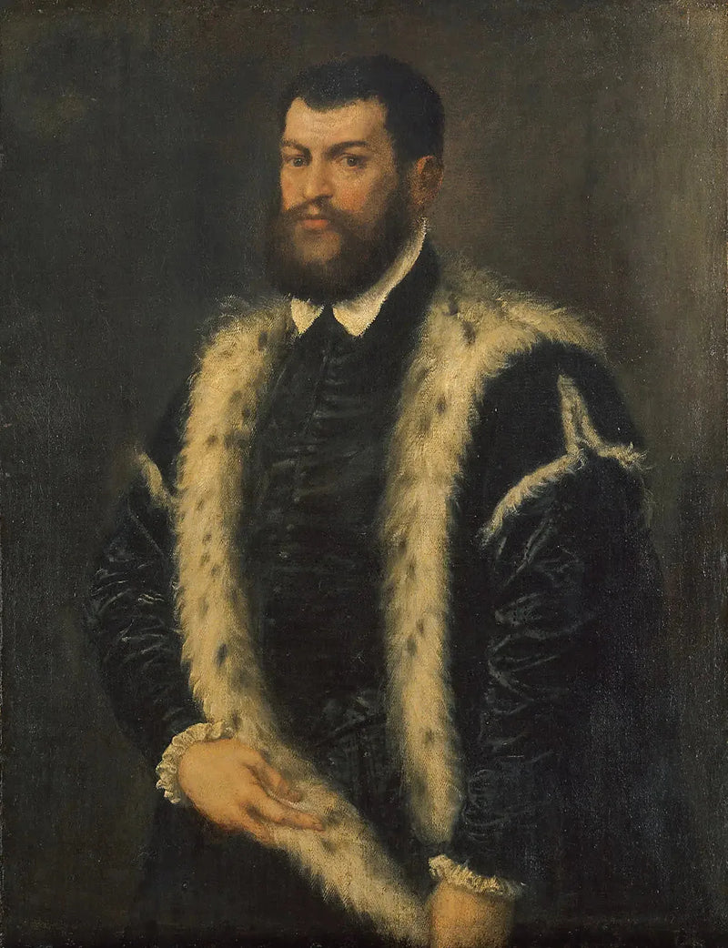Uomo con cappotto di ermellino - Titian