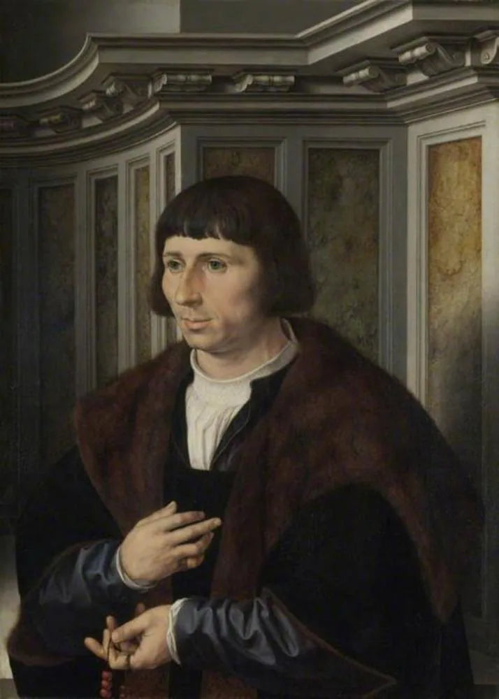 Uomo con un rosario - Jan Gossaert