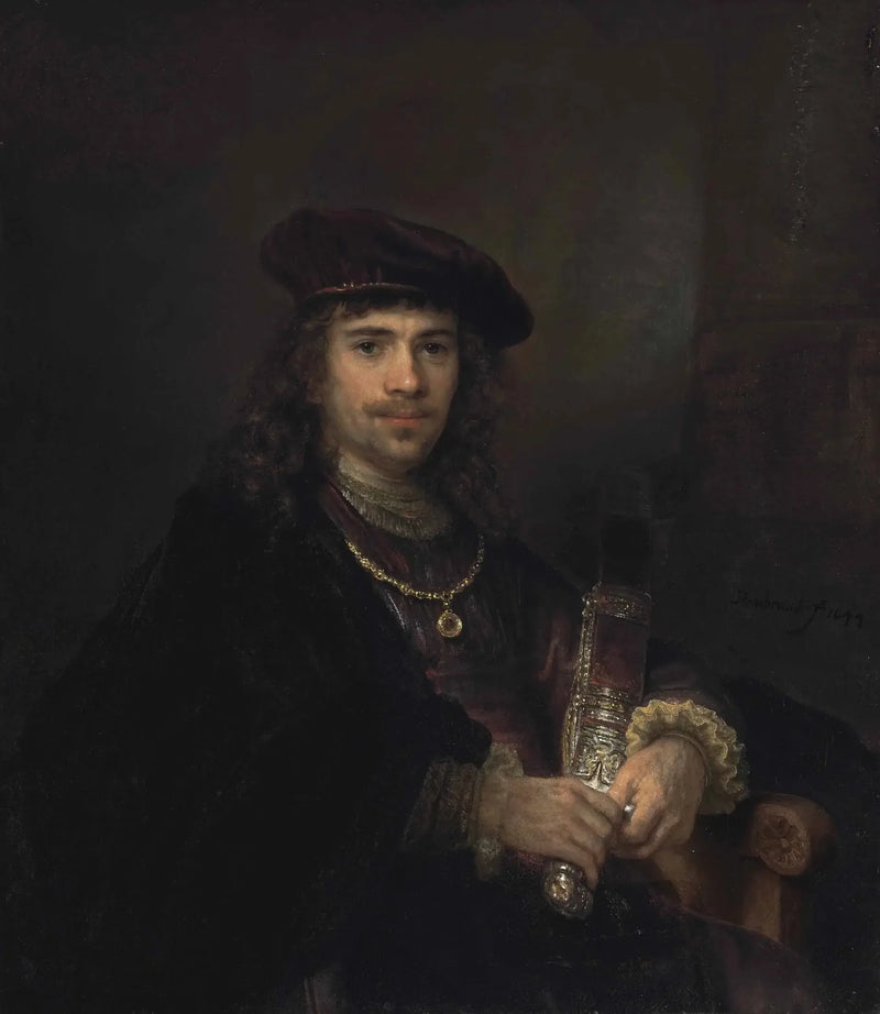 Uomo con una spada e un berretto - Rembrandt
