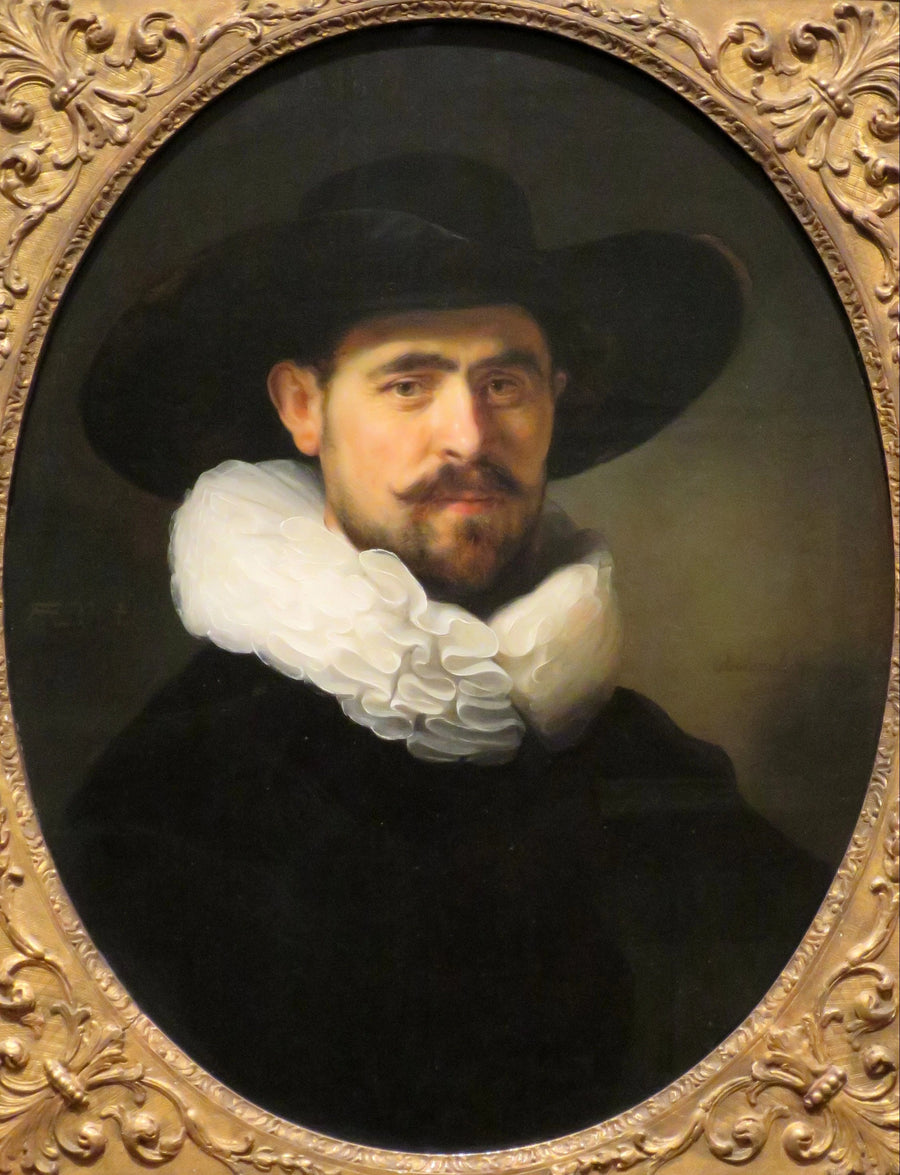 Ritratto di un uomo barbuto con un cappello a larghe falde, probabilmente Pieter Seijen (1592-1652) - Rembrandt