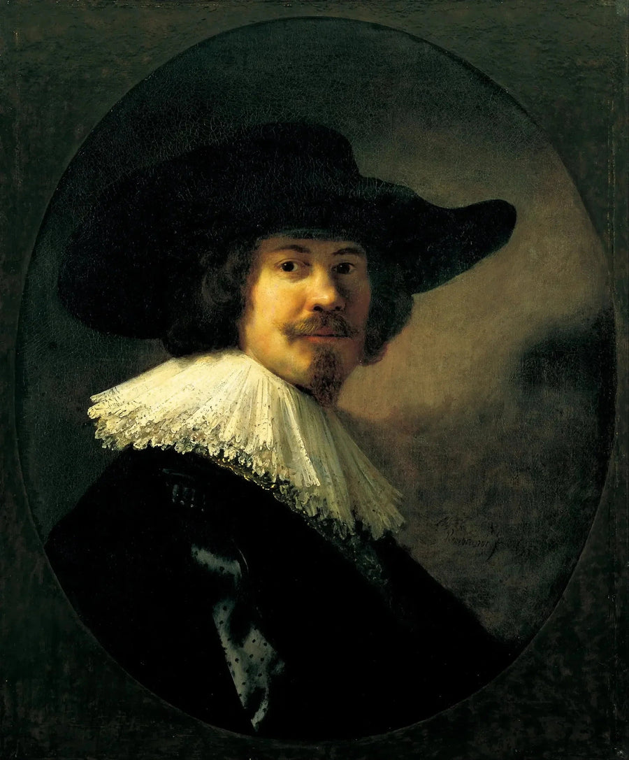 Ritratto di un uomo con un cappello a larghe falde - Rembrandt