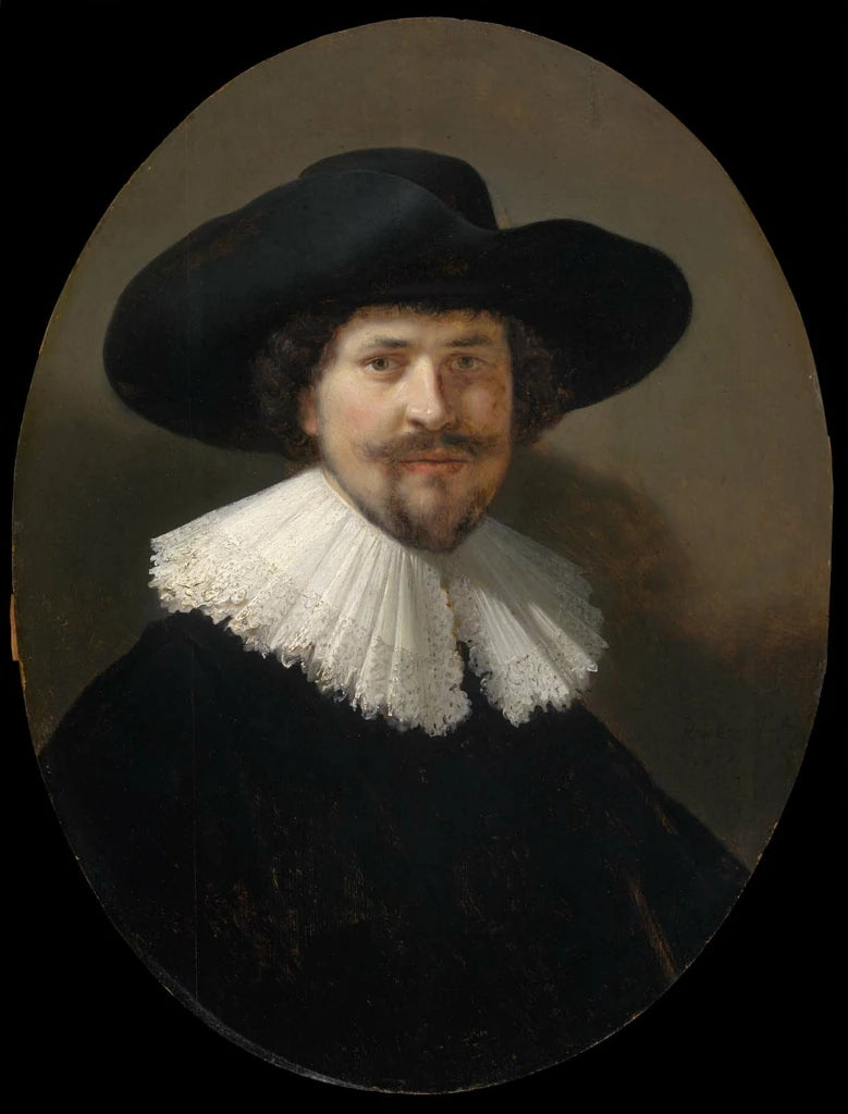 Ritratto di un uomo con un cappello nero - Rembrandt