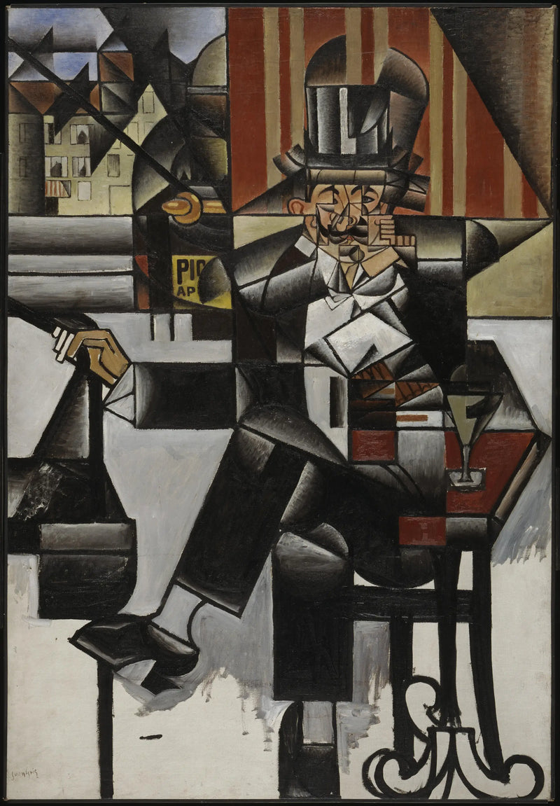 Uomo in un caffè - Juan Gris