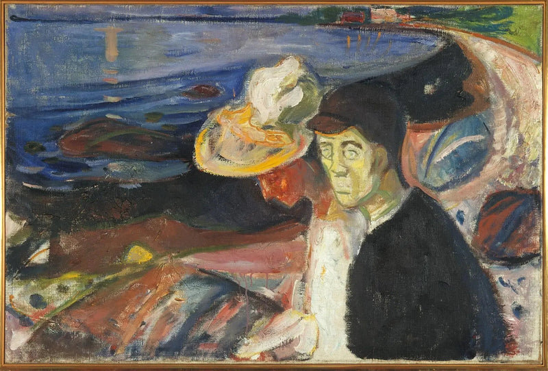 Uomo e Donna sulla spiaggia - Edvard Munch