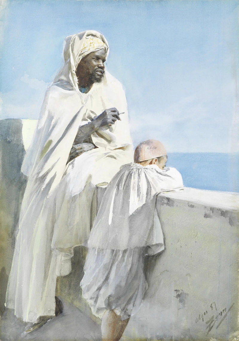 Uomo e ragazzo ad Algeri - Anders Zorn