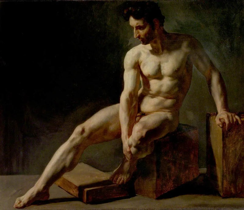 Uomo nudo seduto - Édouard Detaille