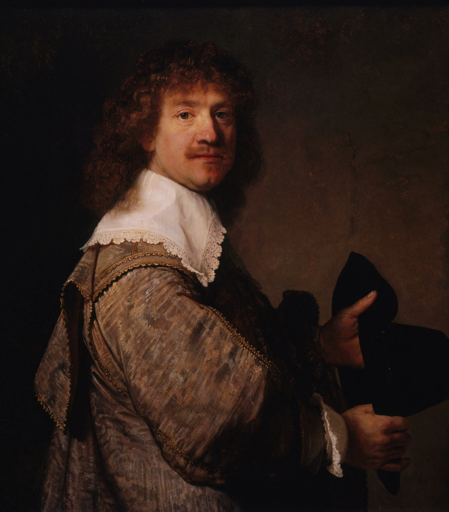 Ritratto di un uomo che tiene un cappello - Rembrandt