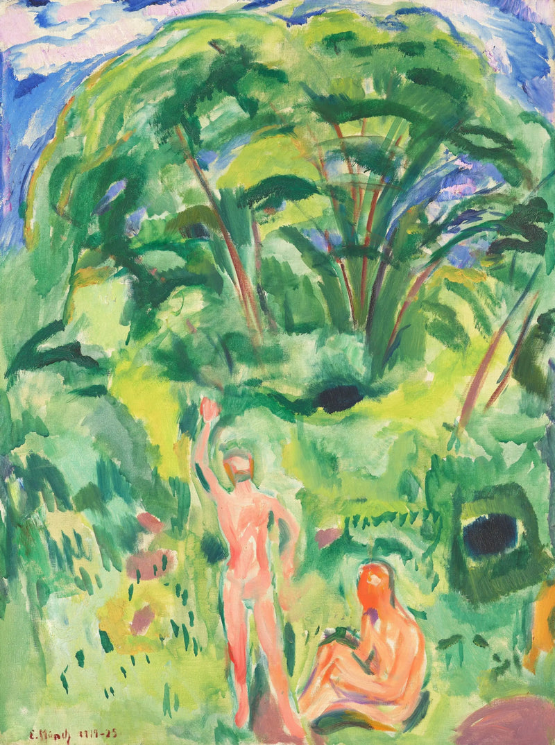 Uomini nudi nei boschi - Edvard Munch
