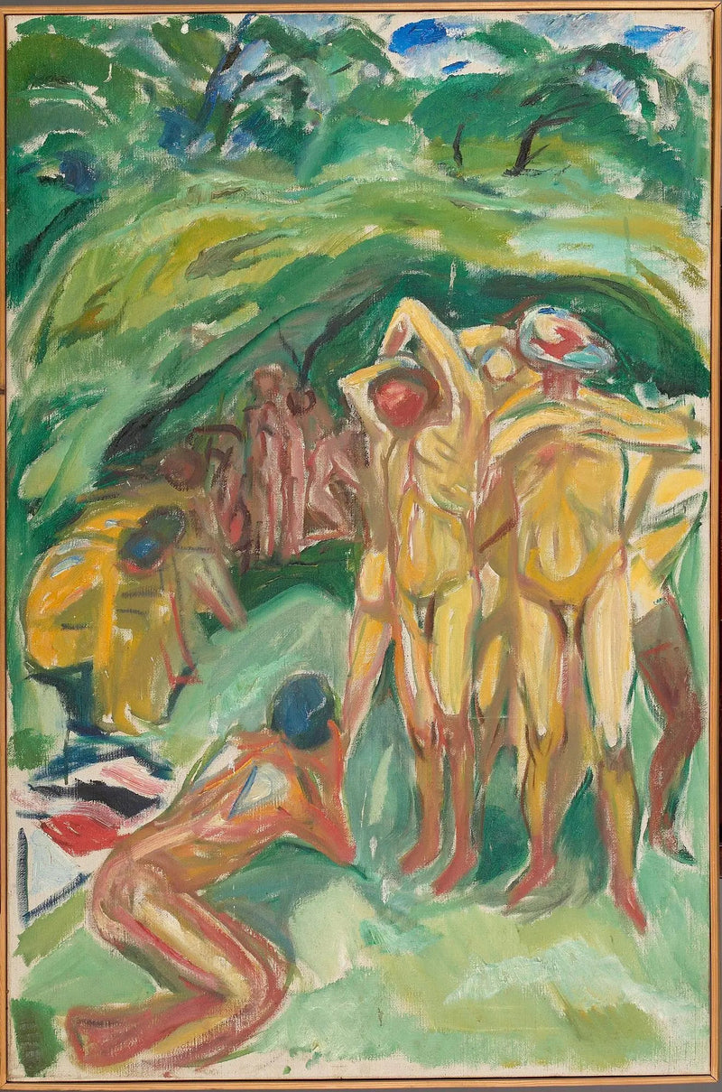 Uomini nudi nei boschi - Edvard Munch