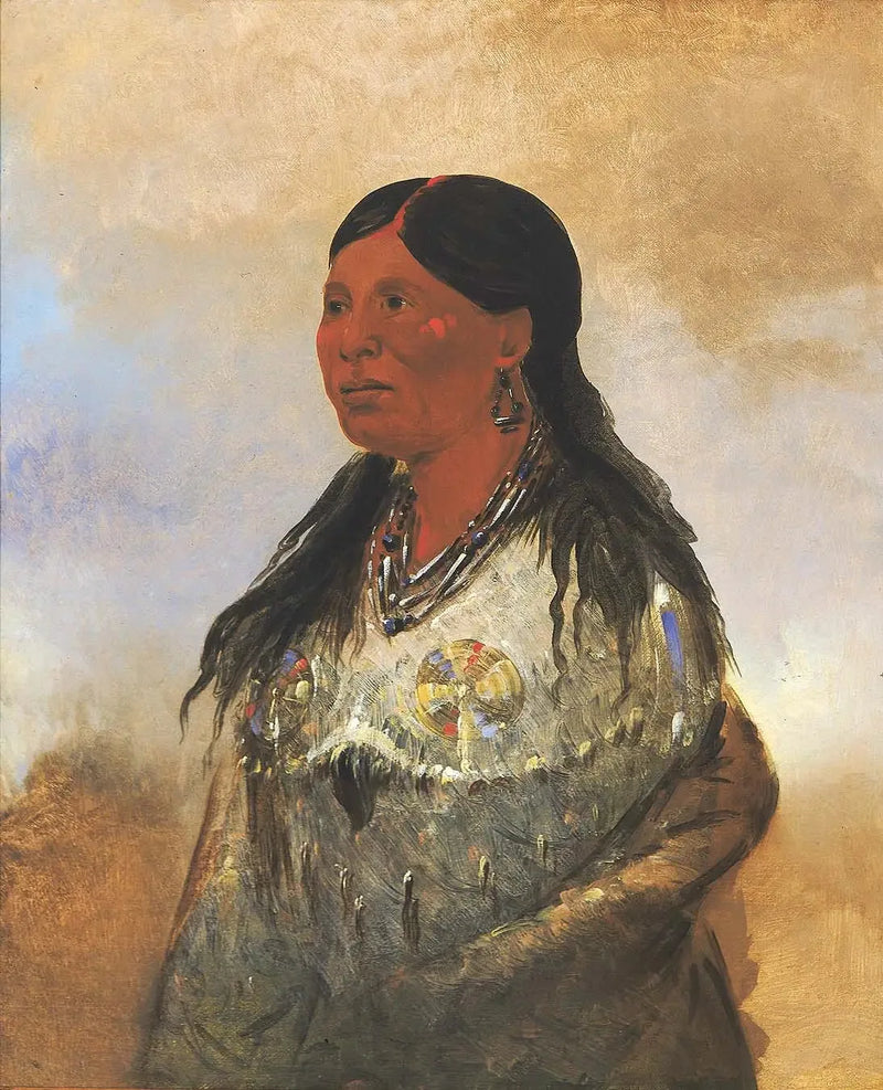 Hón-je-a-pút-o, moglie del cacciatore di orsi - George Catlin