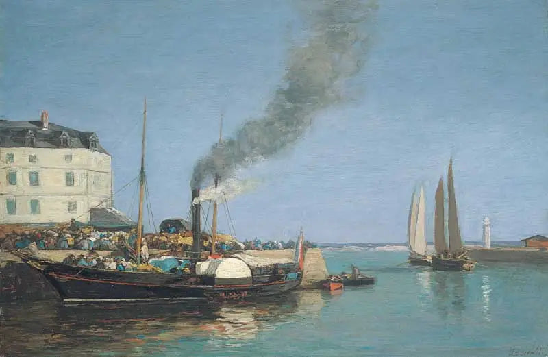Honfleur, il molo - Eugène Boudin