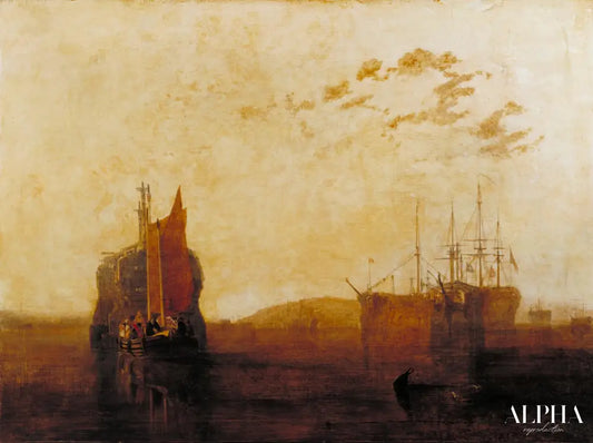 Hulks sur le Tamar - William Turner - Reproductions de tableaux et peintures haut de gamme