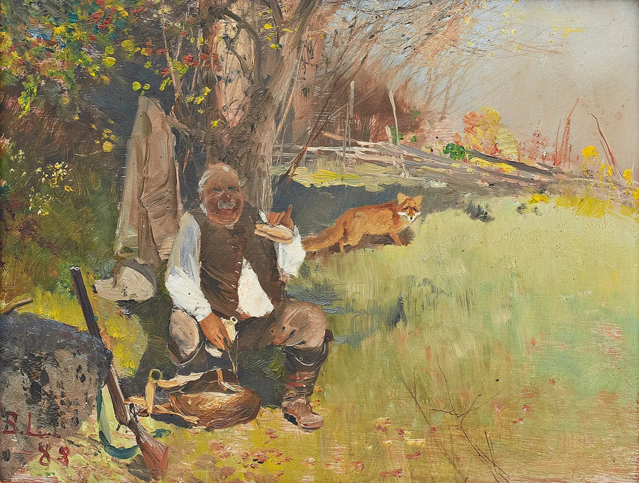Cacciatore a colazione - Bruno Liljefors