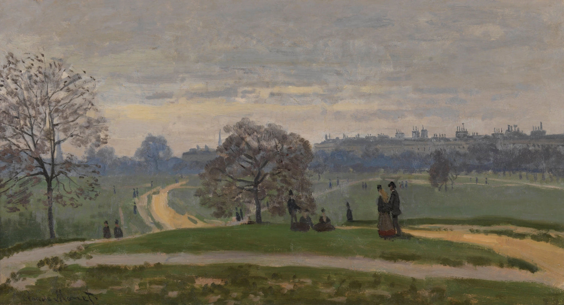 Hyde Park, Londres W164 par Claude Monet, RISD Museum