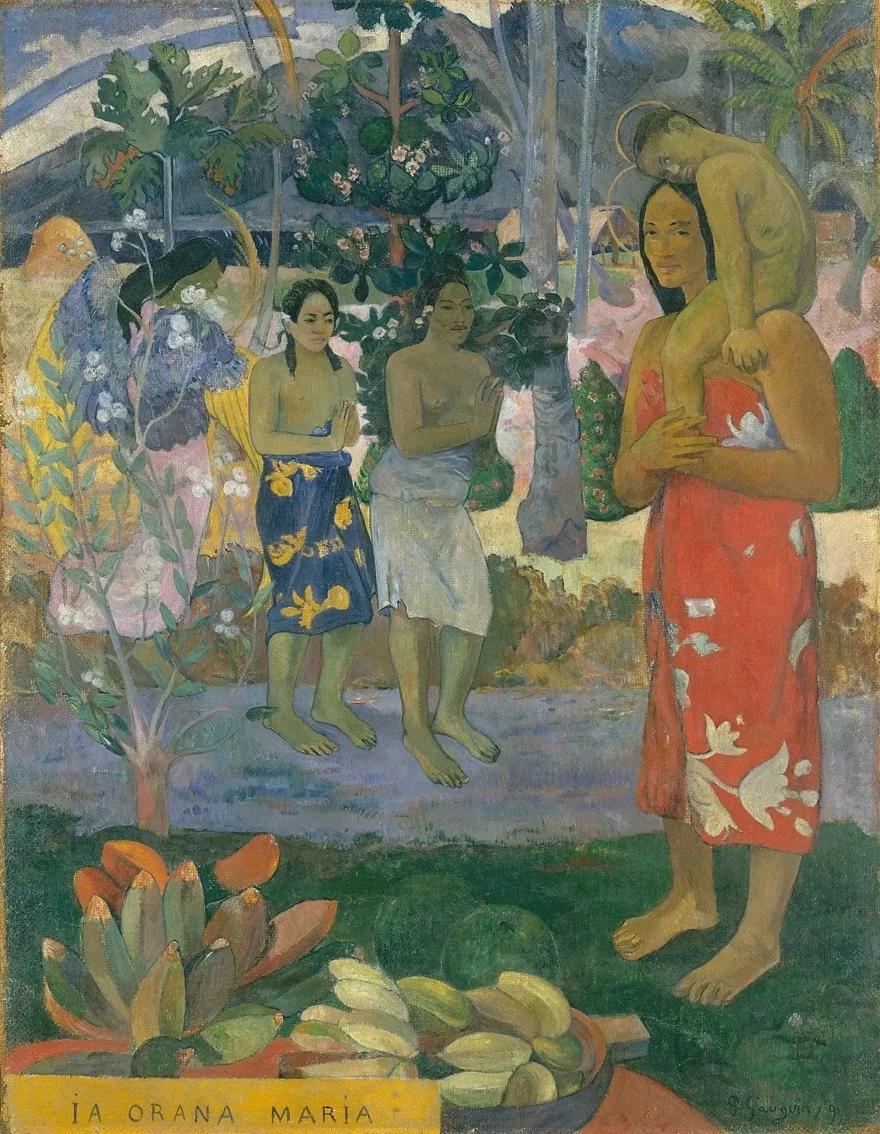Ia Orana Maria - Paul Gauguin image 1 copie peinte à la main à l’huile