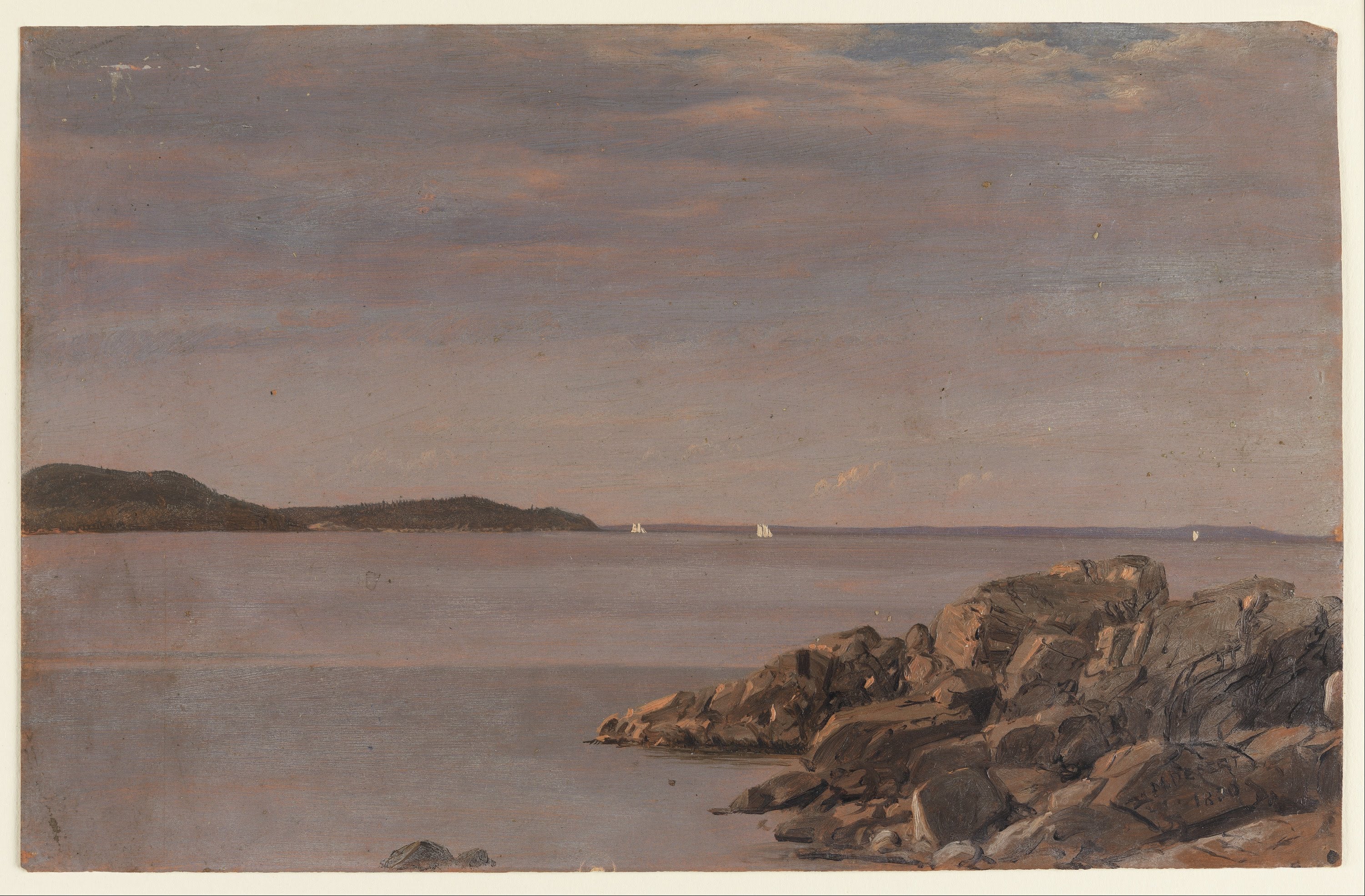 Île des Monts Déserts côte du Maine - Frederic Edwin Church - Alpha Reproduction