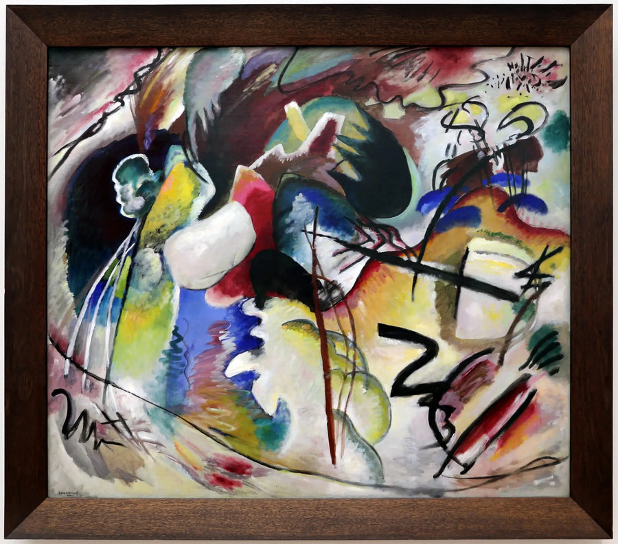 Immagine con una forma bianca - Vassily Kandinsky