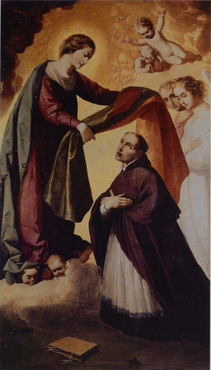 Imposizione della casula a san Ildefonso - Francisco de Zurbarán