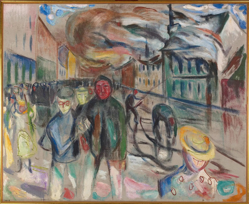 Incendio a Grønland - Edvard Munch