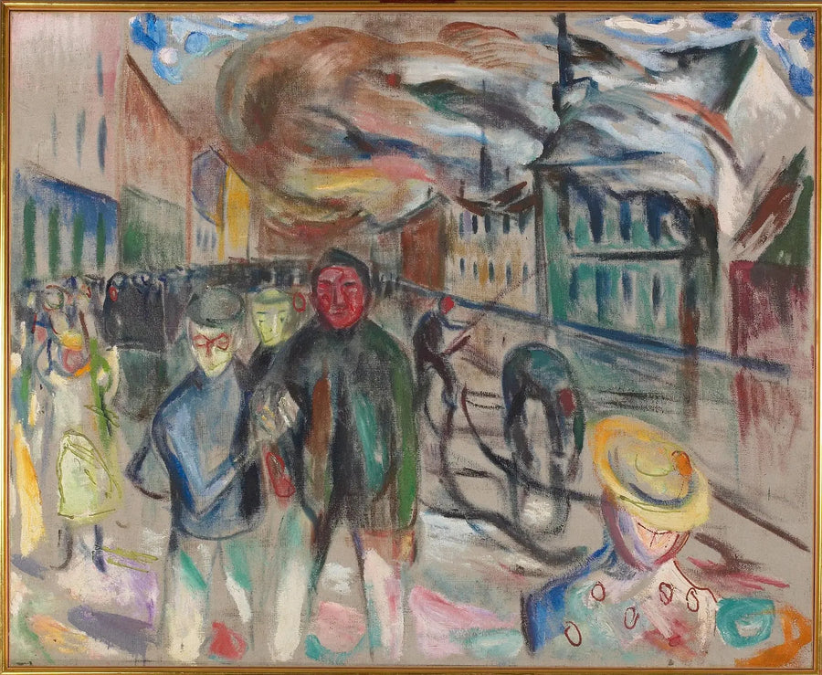 Incendio a Grønland - Edvard Munch