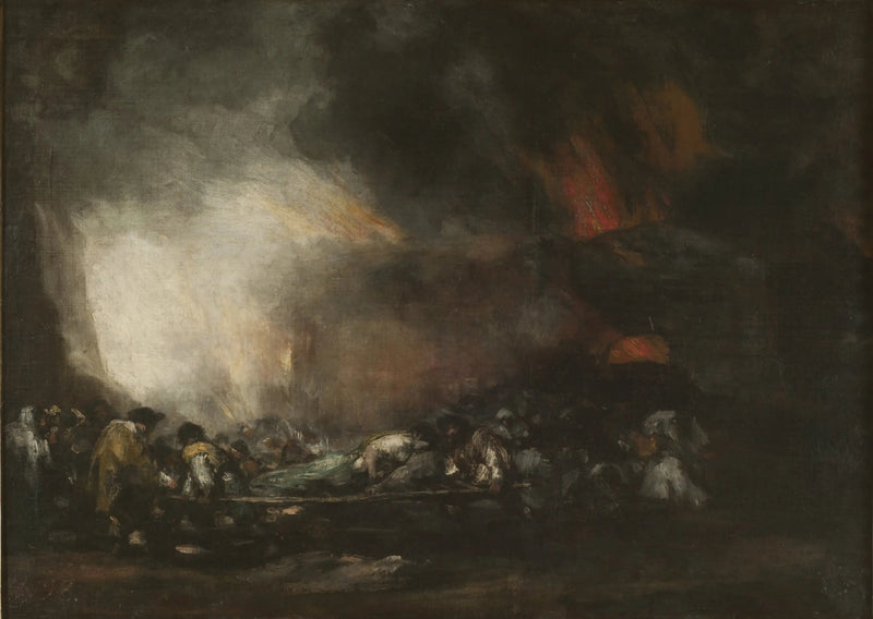 Incendio di un ospedale - Francisco de Goya