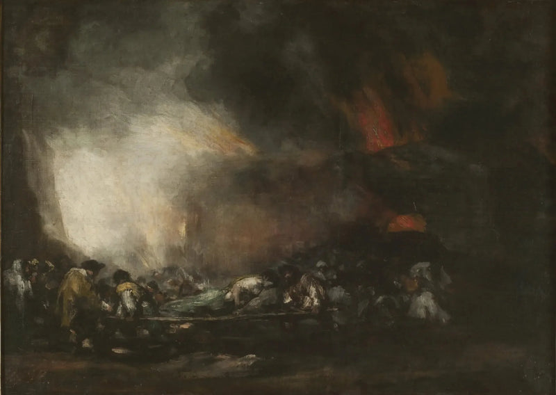 Incendio di un ospedale - Francisco de Goya