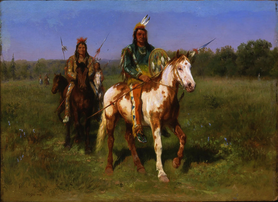 Indiani a cavallo armati di lance - Rosa Bonheur
