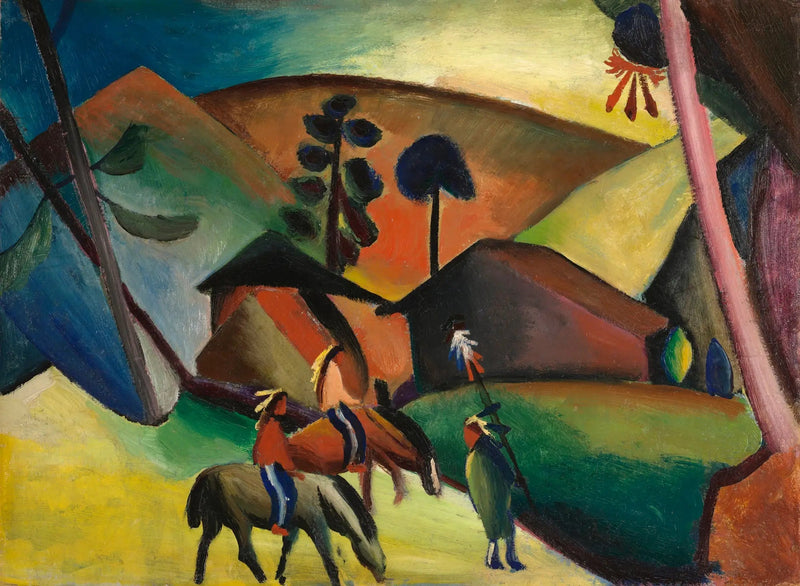 Indiani a cavallo - August Macke