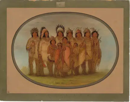 Indiens Ojibbeway à Paris - George Catlin - Alpha Reproduction